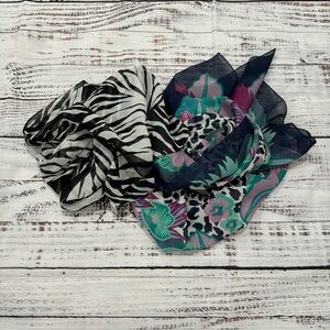 Pair of two women’s scarves from Italy